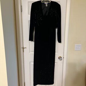 After Dark velvet evening dress